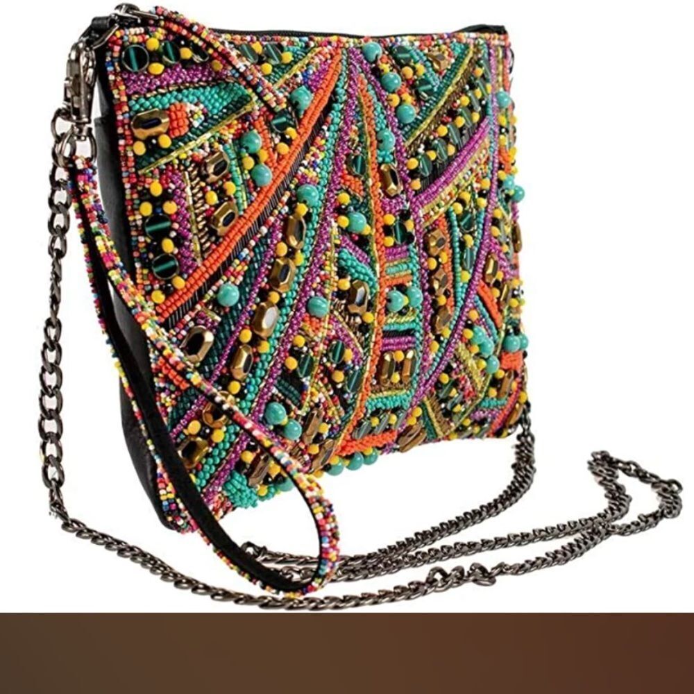 Mary Frances Beaded Clutch/Crossbody Bag